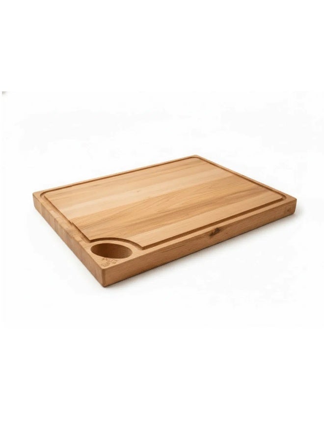FoxiWood Professional Butcher Cutting Board with Juice Groove,(60×45×4cm) - Image 1